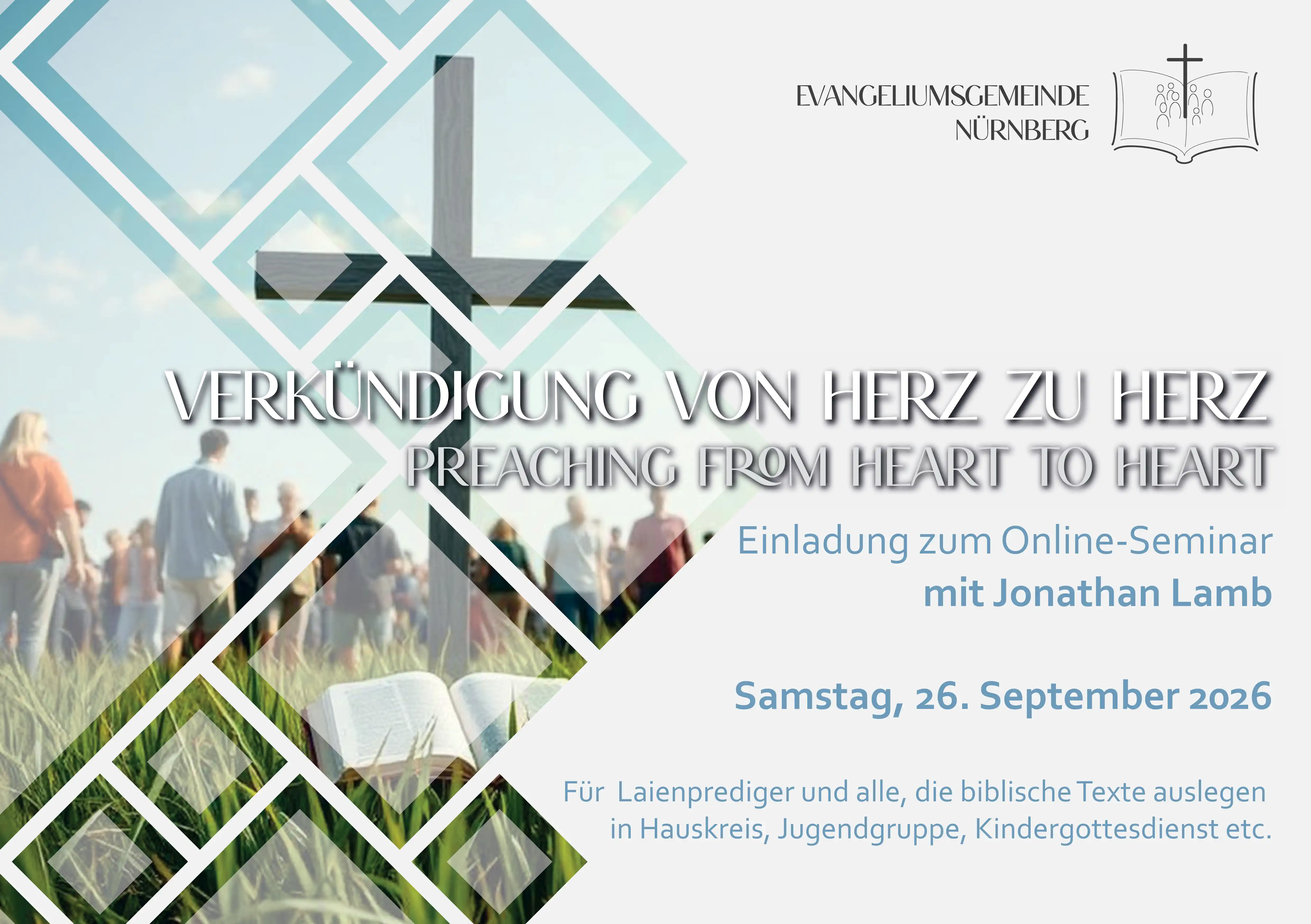 Einladung zum Online-Seminar mit Jonathan Lamb